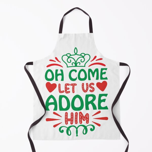 Item preview, Oh Come Let Us Adore Him - Christian Christmas Carol Quote designed and sold by FuzionRaptor.