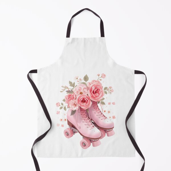 Item preview, Pink Roller Skates with flowers designed and sold by TheCatmeow2000.