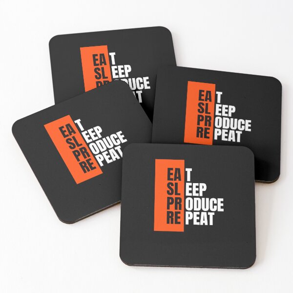 Item preview, EAT SLEEP PRODUCE REPEAT designed and sold by TOP_TEES.