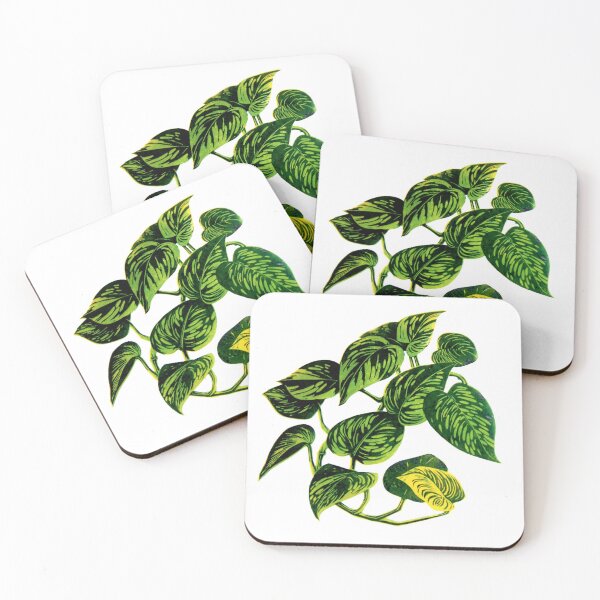 Item preview, Three block linocut Devils Ivy  designed and sold by Hodges & Harris Designs .