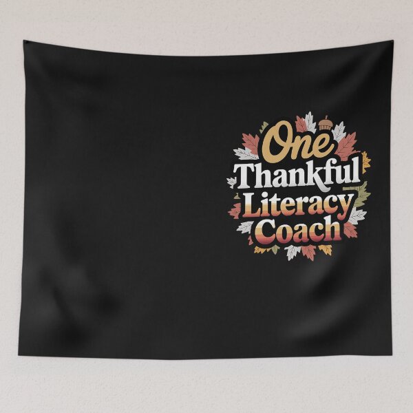 Item preview, One Thankful Literacy Coach Fall Leaves Autumn Thanksgiving designed and sold by Hofersofer.