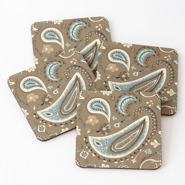 Item preview, Boho Western Paisley Pattern – Vintage Bandana Cowboy Print designed and sold by CoastalEmp.