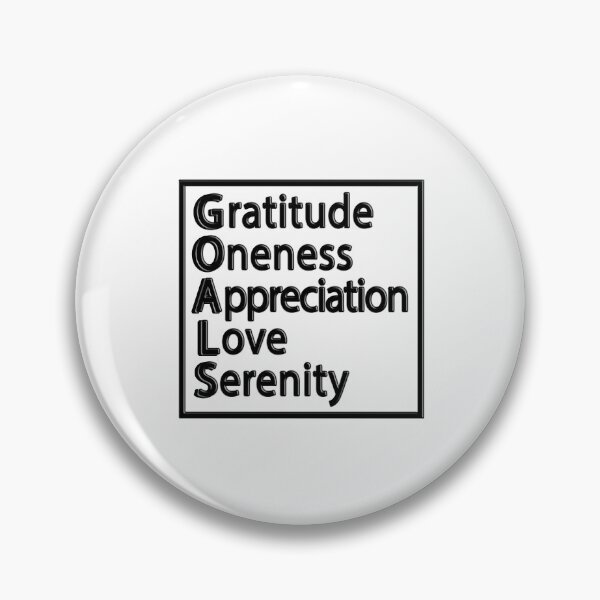 Item preview, goals, gratitude, oneness, appreciation, love, serenity designed and sold by ocd_Jessica.