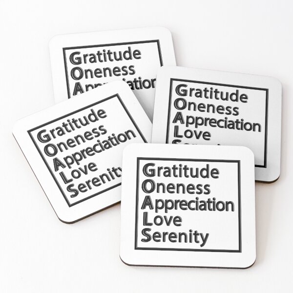 Item preview, goals, gratitude, oneness, appreciation, love, serenity designed and sold by ocd_Jessica.