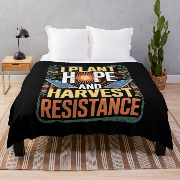 Item preview, I Plant Hope and Harvest Resistance Solarpunk designed and sold by ryukaizox1.