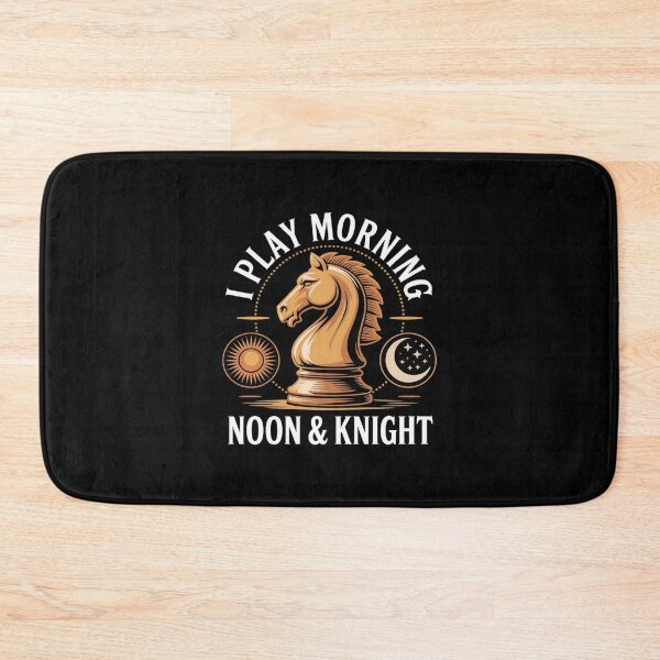 Item preview, I Play Morning Noon & Knight Chess Player Board Game designed and sold by ryukaizox1.