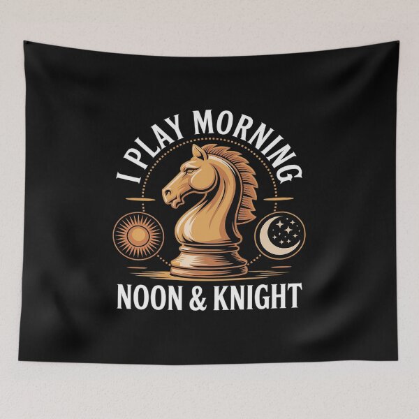 Item preview, I Play Morning Noon & Knight Chess Player Board Game designed and sold by ryukaizox1.