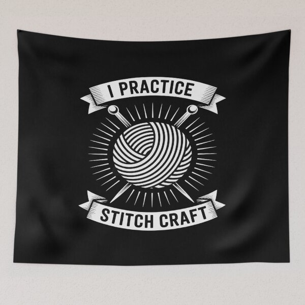 Item preview, I Practice Stitch Craft, Funny Knitting designed and sold by ryukaizox1.