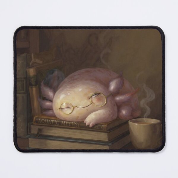 Item preview, Study Buddy Axolotl – Cute Smart Creature With Books designed and sold by MadeByACJ.