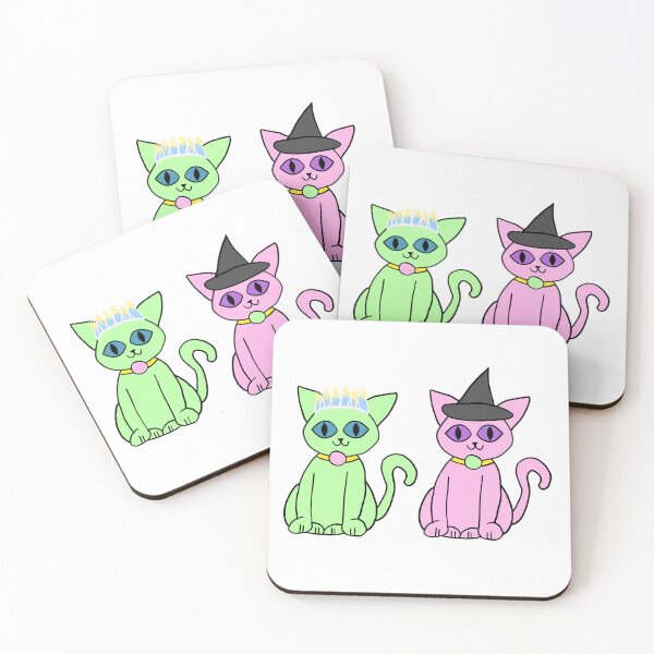 Item preview, Wicked Musical Elphaba Glinda Cats Together Hat Swap designed and sold by sarahp77.