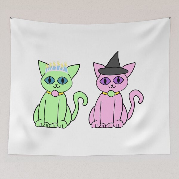 Item preview, Wicked Musical Elphaba Glinda Cats Together Hat Swap designed and sold by sarahp77.
