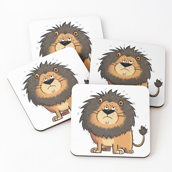 Item preview, Grumpy Lion Cartoon designed and sold by EastEndTownie.