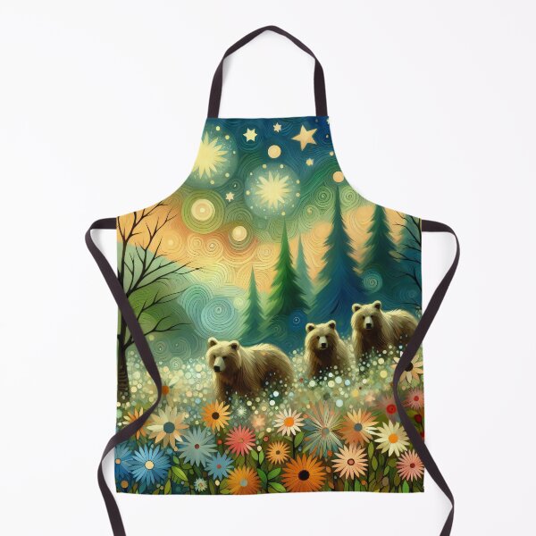 Item preview, Heading Home to Goldilocks – Starry Forest Glow in Klimt-Inspired Style by heidiannemorris © designed and sold by FOLK ART FUSION by heidiannemorris.