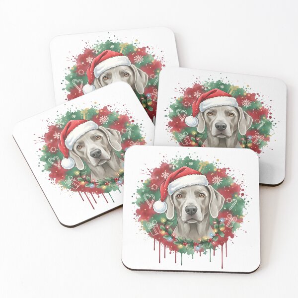 Item preview, Weimaraner | Christmas Colorful Watercolor Design #1 designed and sold by MatsurexDesigns.