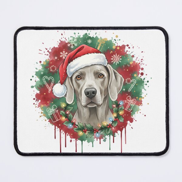 Item preview, Weimaraner | Christmas Colorful Watercolor Design #1 designed and sold by MatsurexDesigns.