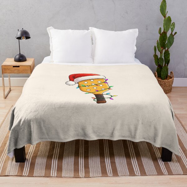Item preview, Christmas Pickleball Paddle – Santa Hat Holiday Lights Design designed and sold by GraphicEX.