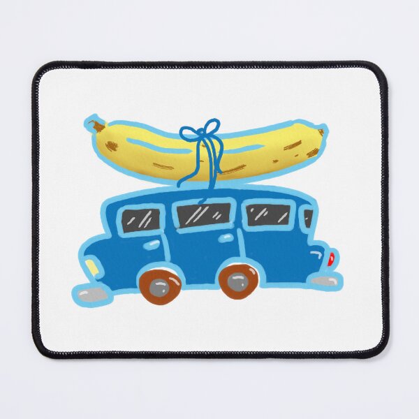 Item preview, Blue Car with Banana Gift designed and sold by Colormarch.