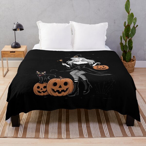 Item preview, I Put A Spell On You Witch Cat Halloween designed and sold by ryukaizox1.