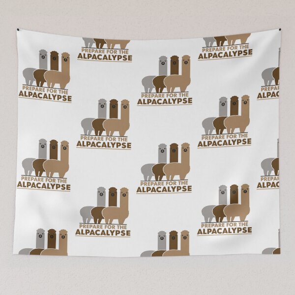 Item preview, Prepare for the Funny Alpaca-lypse Design designed and sold by Endorphin Ink.