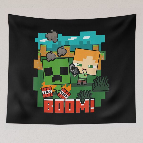 Item preview, Minecraft Pixel Art Boom Explosion Cartoon Style Design designed and sold by jimikoyallin.