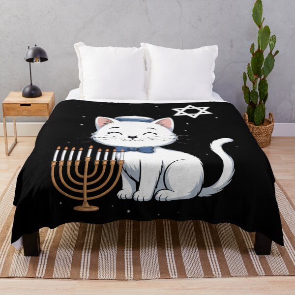Item preview, Hanukkah Cat Cute Chanukah Jewish designed and sold by ValerieRodrigue.