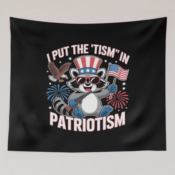 Item preview, I Put The Tism in Patriotism Athletic Eagle designed and sold by Rotasiin.