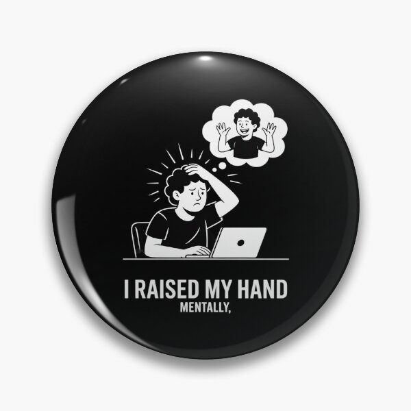 Item preview, I Raised My Hand Mentally - Funny Relatable Introvert designed and sold by Rotasiin.