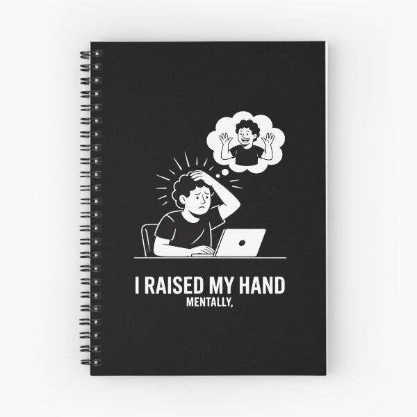 Item preview, I Raised My Hand Mentally - Funny Relatable Introvert designed and sold by Rotasiin.