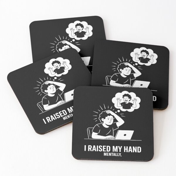 Item preview, I Raised My Hand Mentally - Funny Relatable Introvert designed and sold by Rotasiin.