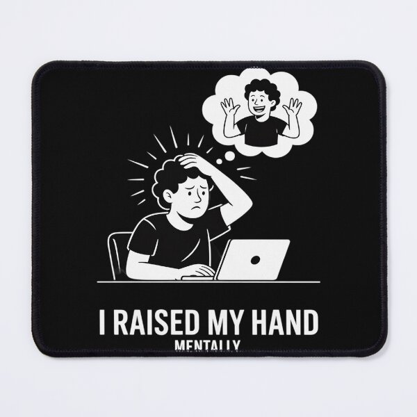 Item preview, I Raised My Hand Mentally - Funny Relatable Introvert designed and sold by Rotasiin.