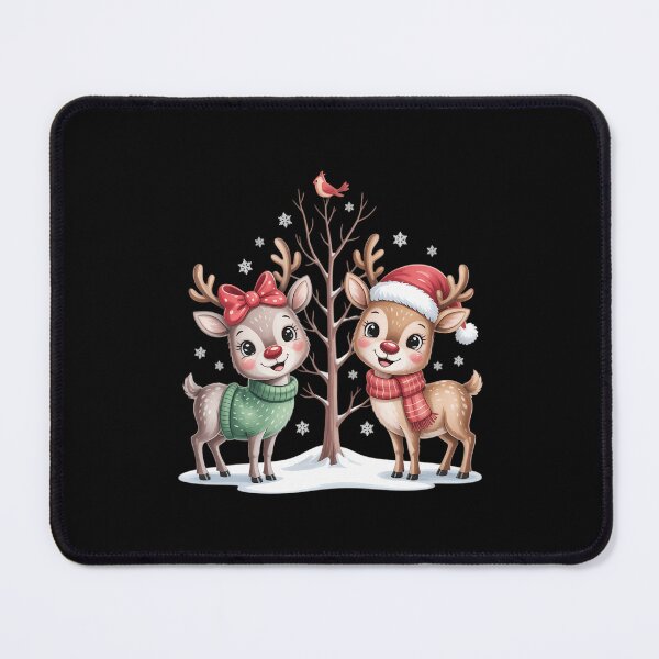 Item preview, Rudolph and Clarice Christmas Kids Girls Reindeer designed and sold by ValerieRodrigue.