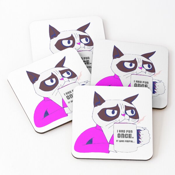 Item preview, I Had Fun Once It Was Awful | Grumpy Cat Sarcastic Meme & Funny Quote designed and sold by Taanva.