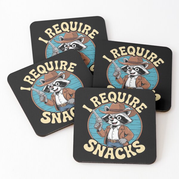 Item preview, I Require Snacks – Cowboy Raccoon designed and sold by Rotasiin.