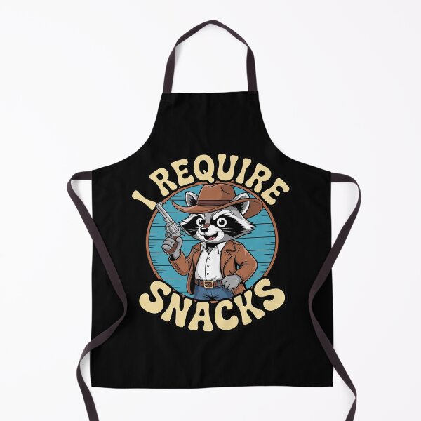Item preview, I Require Snacks – Cowboy Raccoon designed and sold by Rotasiin.