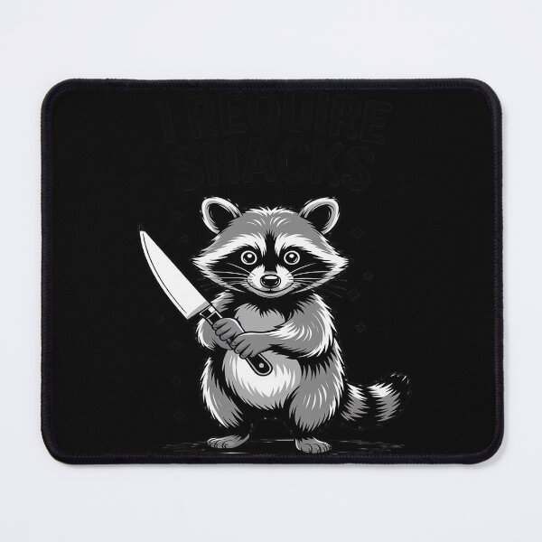 Item preview, I Require Snacks Raccoon Snack Lover designed and sold by Rotasiin.
