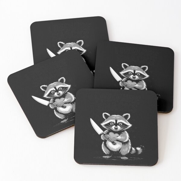 Item preview, I Require Snacks Raccoon Snack Lover designed and sold by Rotasiin.