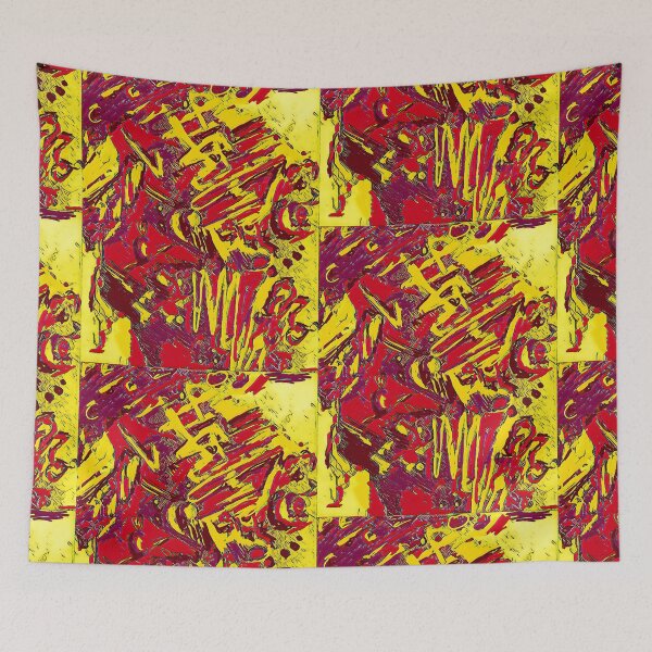 Item preview, Abstract Red Yellow Bliss designed and sold by NolaJere.