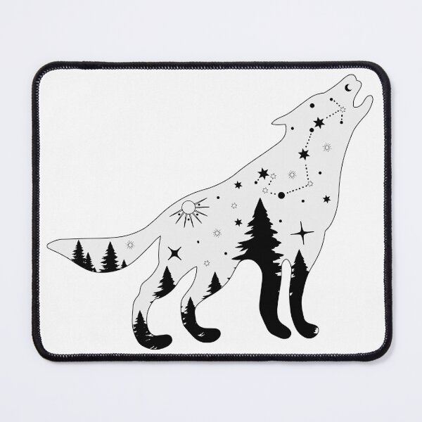 Item preview, Celestial night sky Wolf designed and sold by lea-lani.