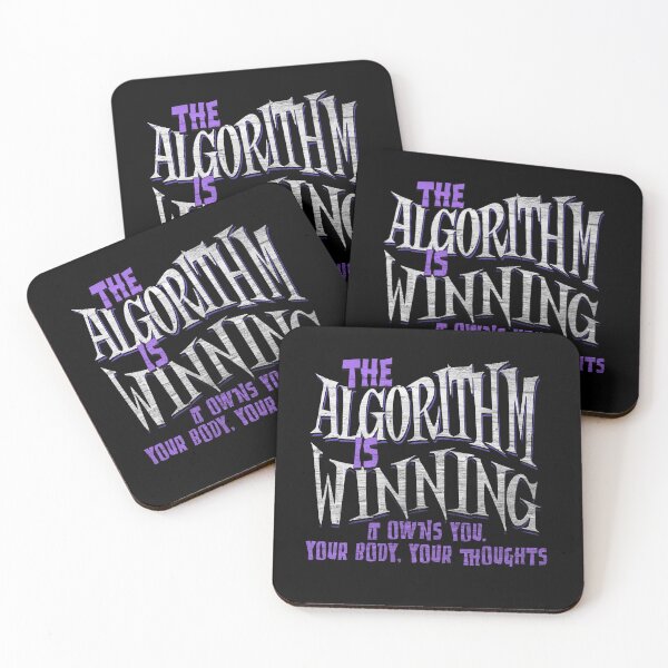 Item preview, Silver Purple Algorithm Phrase AI Mind Control Grunge  designed and sold by TackyTime.