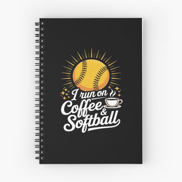 Item preview, I Run On Coffee and Softball designed and sold by Rotasiin.