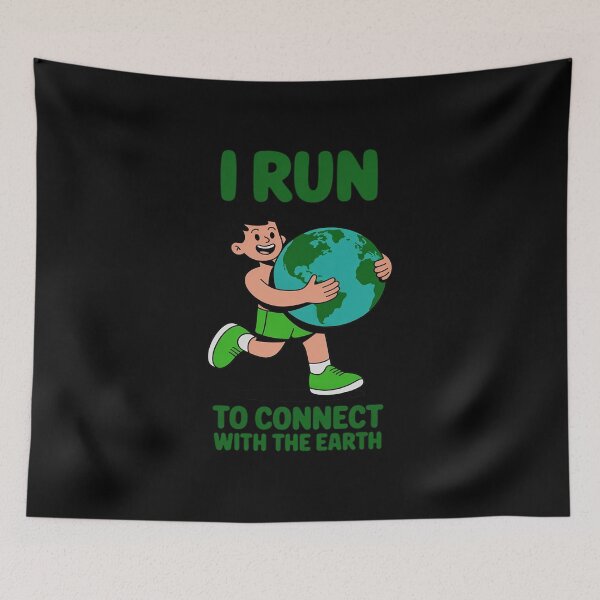 Item preview, I Run to Connect with the Earth Eco Runner designed and sold by Rotasiin.