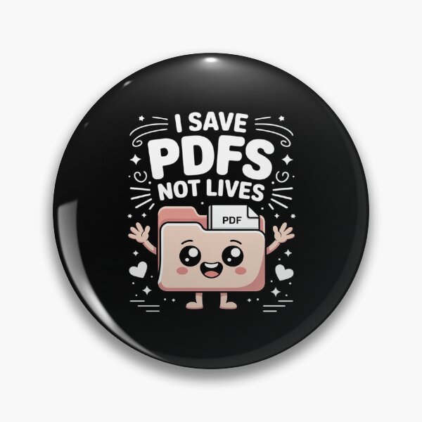 Item preview, I Save PDFs Not Lives Office Tech Desk Computer designed and sold by Rotasiin.
