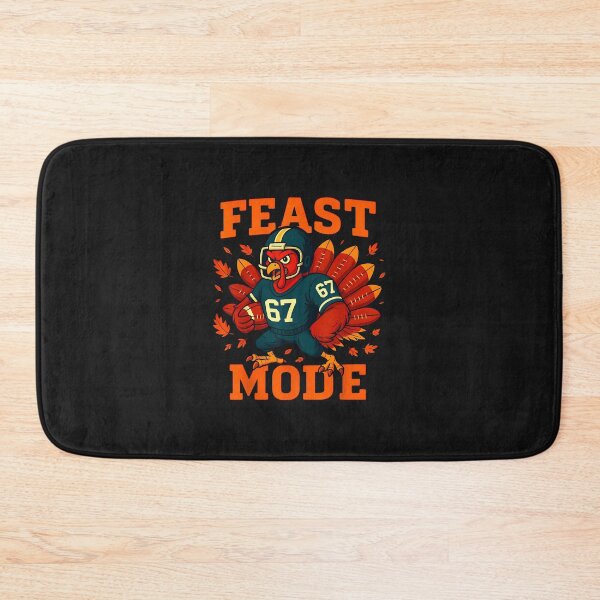 Item preview, Feast Mode 67 Turkey Football Funny Thanksgiving Humor designed and sold by grumpzara.