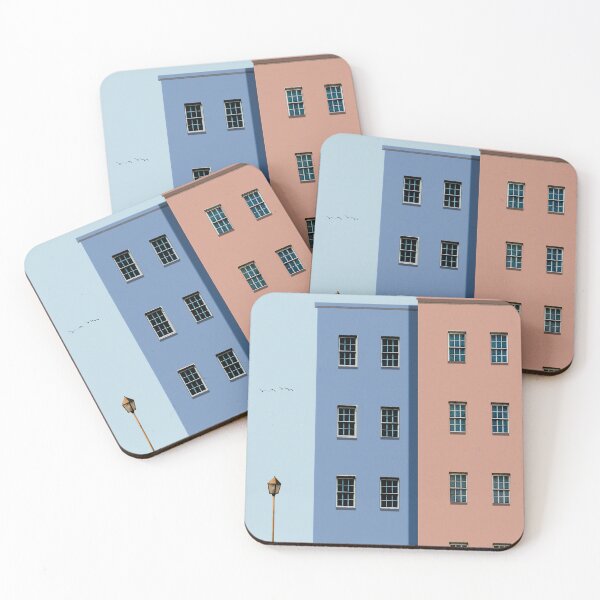 Item preview, Pastel Cityscape - Minimalistic art designed and sold by HKDigital.