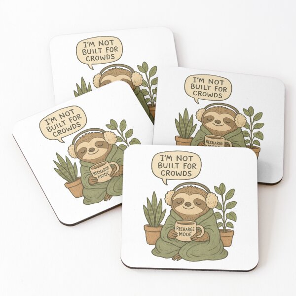 Item preview, Introvert Sloth in Recharge Mode – Cozy Anti-Social Design designed and sold by inkoutninja.