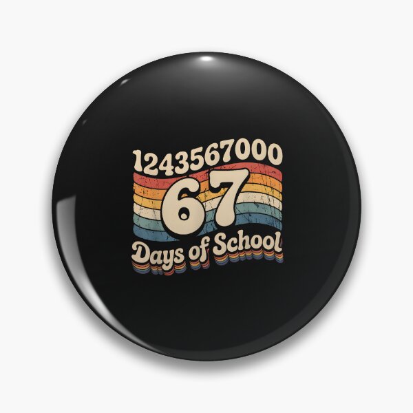 Item preview, 100 Days Of School Retro Wavy Numbers  designed and sold by grumpzara.