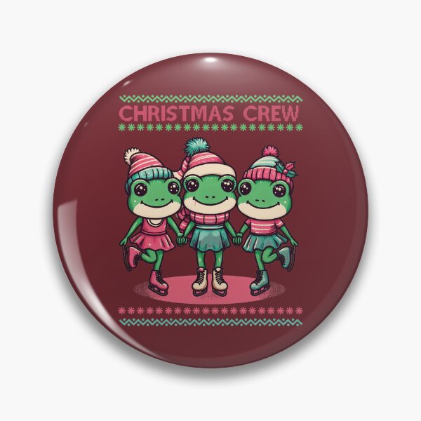 Item preview, Christmas Crew – Festive Cute Frogs designed and sold by Scaryzz.