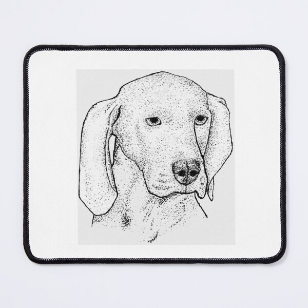 Item preview, Elegant Weimaraner Illustration | Stipple Ink Art designed and sold by wbhny.