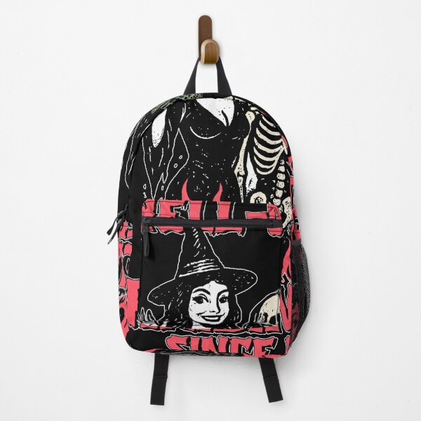 Item preview, Hell-O-Women, Retro Halloween, Funny Raising Hell, Spooky Witch Devil Skeleton, Vintage Horror Design designed and sold by Denenberg Jardel.