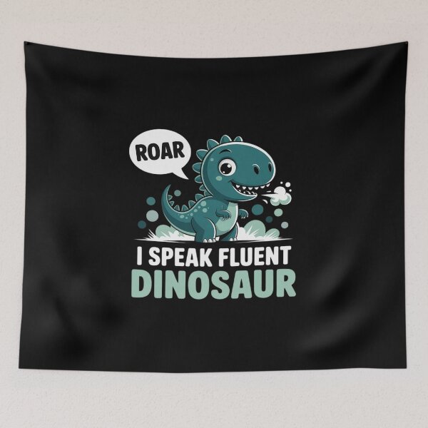 Item preview, I Speak Fluent Dinosaur Cracked Stone Dino designed and sold by Rotasiin.
